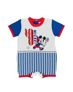 Ellepi Pagliaccetto stampato in jersey Mickey Tennista Blu e Rosso