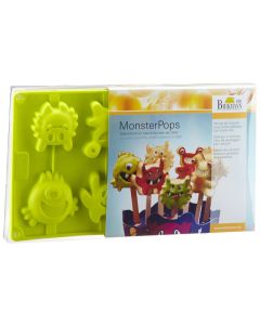 Set Stampi in Silicone Monster Pops per Biscotti e Mini Torte - Birkmann