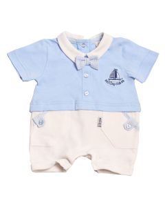 Ellepi Pagliaccetto Neonato Con Papillon Azzurro