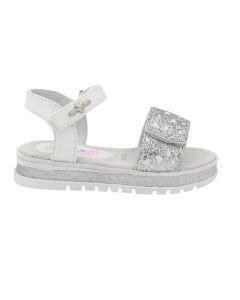 Sandalo Argento con Glitter Love Details