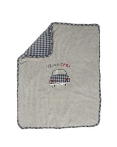 Ellepi Copertina Carrozzina in Ciniglia con Ricamo Cars