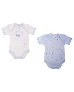 Ellepi Set di 2 Body con Scollo all'Americana Bambino