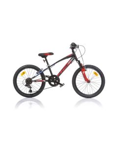 Bicicletta Bambino 420 Sport Suspension 20 pollici Boy Bicicletta Ammortizzata Nero Rosso Dino Bikes
