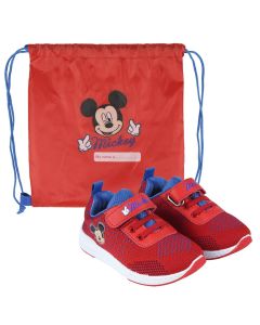 Sneakers in tela Topolino con sacca scarpe