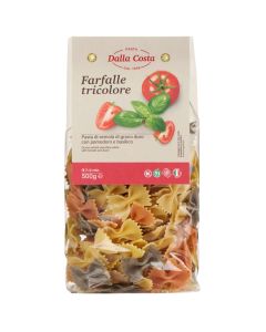 Dalla Costa Farfalle Tricolore Con Pomodoro E Basilico Confezione Risparmio 12x500gr