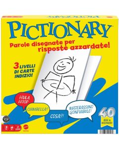 Pictionary mattel games gioco da tavolo per la famiglia 7+ special edition
