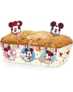 Set di 6 Stampi in Carta per Torte Mickey Mouse Disney Cake Design