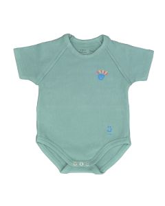 J BIMBI Body Cotone Biologico Taglia Unica 0-36 Mesi, Body 4 Stagioni per Bambini Morbido e Traspirante - Eucalyptus