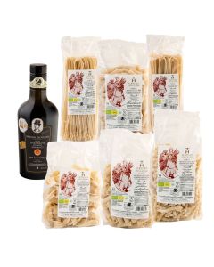 Albacara Bio Box-Olio EVO Nonno Giovanni e Pasta Mediterranea ai grani antichi di Sicilia