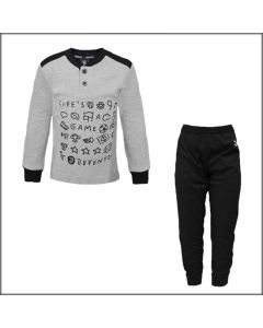 Pigiama bimbo Serafino Juventus Grigio