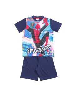 Pigiama corto Spiderman Blu