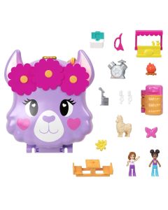 Polly Pocket Cofanetto Lama Avventura in Campeggio