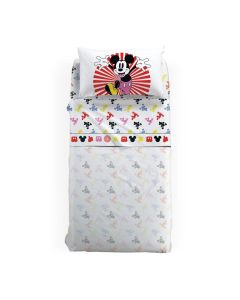 Completo Lenzuola Piazza e Mezza Mickey Fantasy Caleffi