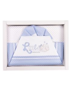 Ellepi Completo Lenzuola per Culla con Ricami Little