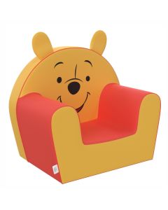 Winnie the Pooh Poltroncina Morbida per Bambini Disney, con Orecchie, Sfoderabile e Lavabile , ideale per cameretta e area gioco