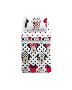 Copriletto Trapuntato Minnie Pois letto Singolo