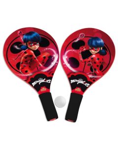 Coppia Racchette da Spiaggia Miraculous Ladybug