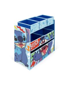 Stitch Scaffale Portagiochi con 6 Contenitori in Tessuto Disney