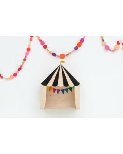 Mensola Portaoggetti in Legno Fatta a Mano Circo Vari Colori