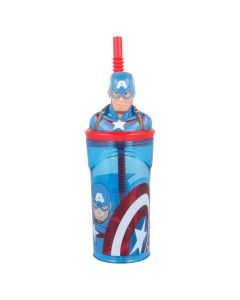 Bicchiere Tridimensionale Capitan America