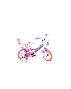 Bicicletta Dino Bikes Fairy Viola 12 pollici Bambina