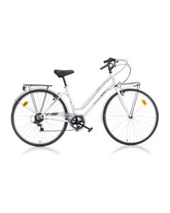 Bicicletta Bambino Trekking Donna 28 pollici Bicicletta City Bianca Dino Bikes