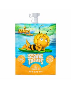 Bee it Latte Solare Altissima Protezione – Protezione UVA UVB per Pelle Sensibile e Bambini, Idratante Anti Fotoinvecchiamento