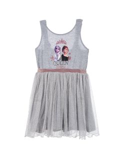 Abito estivo con Tulle Elsa e Anna Frozen 2 Grigio