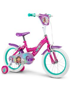 Gabby's Dollhouse Bicicletta a sfera per Bambini 16 pollici – Bici con Ruote Stabilizzatrici