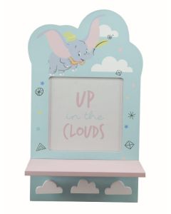 Dumbo Cornice Portafoto con Mensola e Ganci Appendibiti